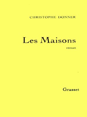 cover image of Les maisons